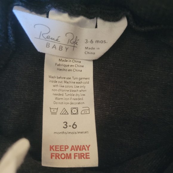 4/$20 Baby grey jogger Size 3-6 mths - Picture 3 of 3